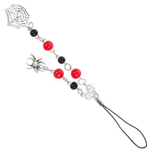 Spider Bead Mobile Phone Chain Cell Wrist Strap Cellphone Beaded Lanyard