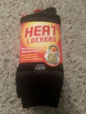 HEAT LOCKERS SOCKS WARMEST SHOE SZ. WOMENS 5-9 MENS 4-8 LOCKS IN THE HEAT NIP