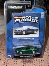 Greenlight Hot Pursuit Indiana Police 2008 Ford Mustang GT Green Machine #24