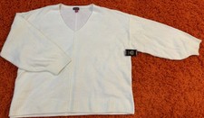 NWT VINCE CAMUTO V-NECK SWEATER PULLOVER WHITE GORGEOUS RELAXED PLUS XXL NEW