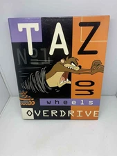 Vintage Taz on Wheels Overdrive Album Ring Binder Warner Bros 1997 NEW UNUSED