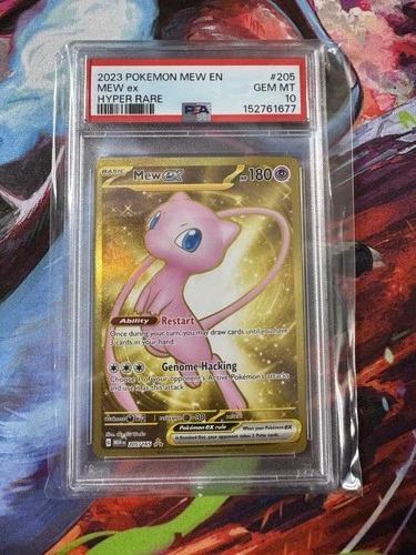 2023 POKEMON MEW EN-151 HYPER RARE #205 MEW EX PSA 10