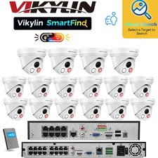 Vikylin SmartFind NVR System 1/1.8" Sensor Dual lens Color 8MP 4K IP Camera Lot