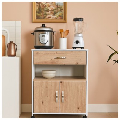 Küchenschrank Blanca Weiß Artisaneiche HTI-Living