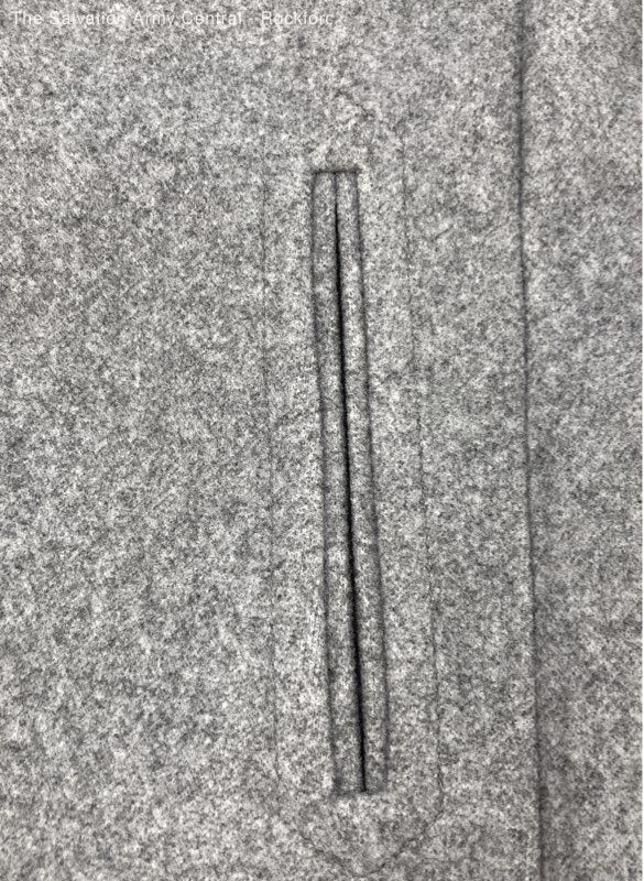 Marc New York Andrew Marc Womens Gray Long Sleeve Button Front Peacoat Size L - Image 4 of 4