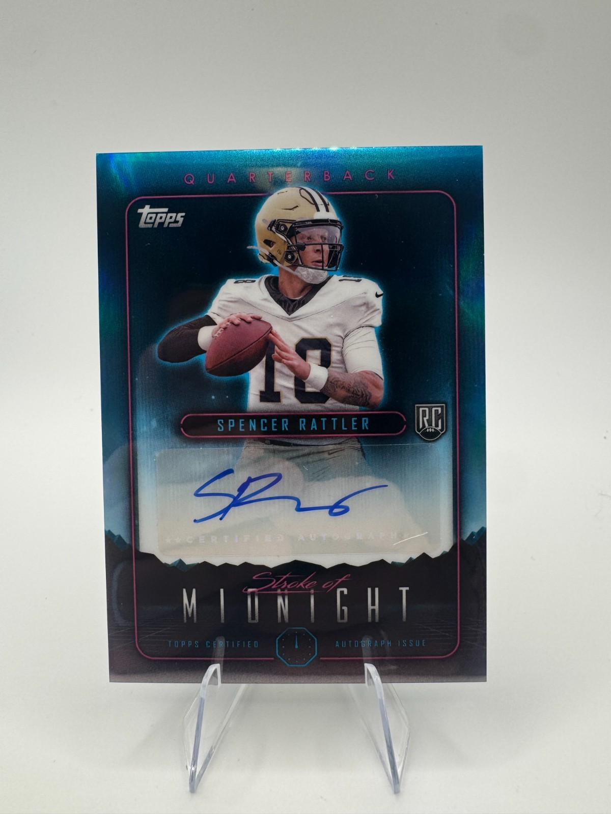 2024 Topps Midnight - Stroke of Midnight Autographs Spencer Rattler #SMA-SR (AU,