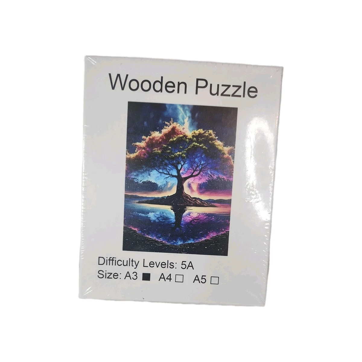Colorful Tree Wooden Puzzle – Unique A3 Jigsaw, Perfect Gift! | eBay
