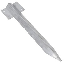 Garden Single Sleeper Straight Support Spike Stake Stainless Steel 440mm