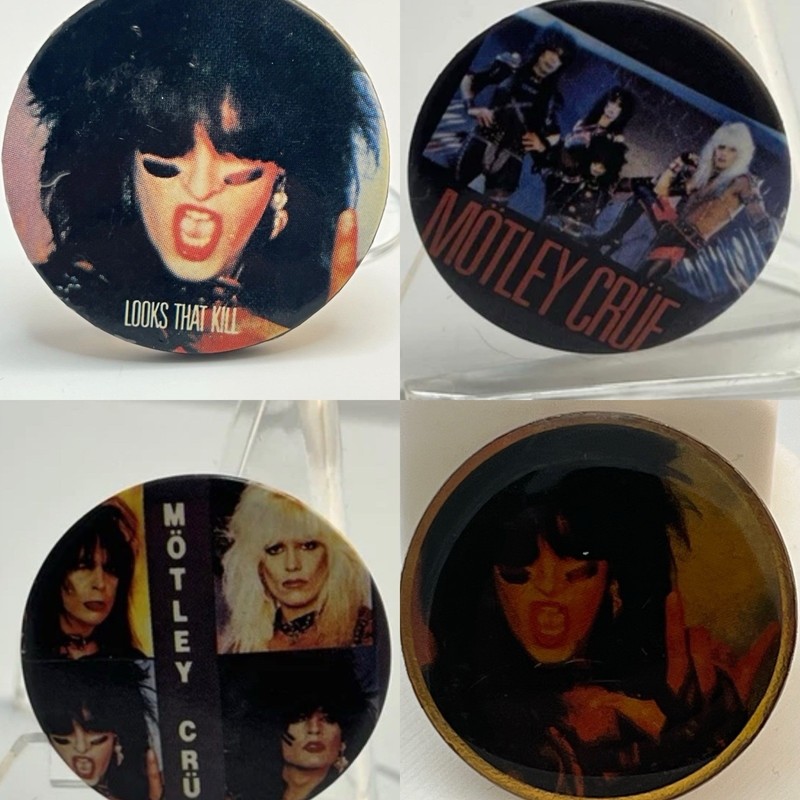 1985 Motley Crue (5) Lot Vintage Shout At The Devil Era (Nikki Sixx Feature)