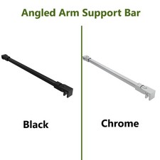 Support Bar Arm T-Piece Parts for Wet Room Screen Glass Panel Shower Enclosure