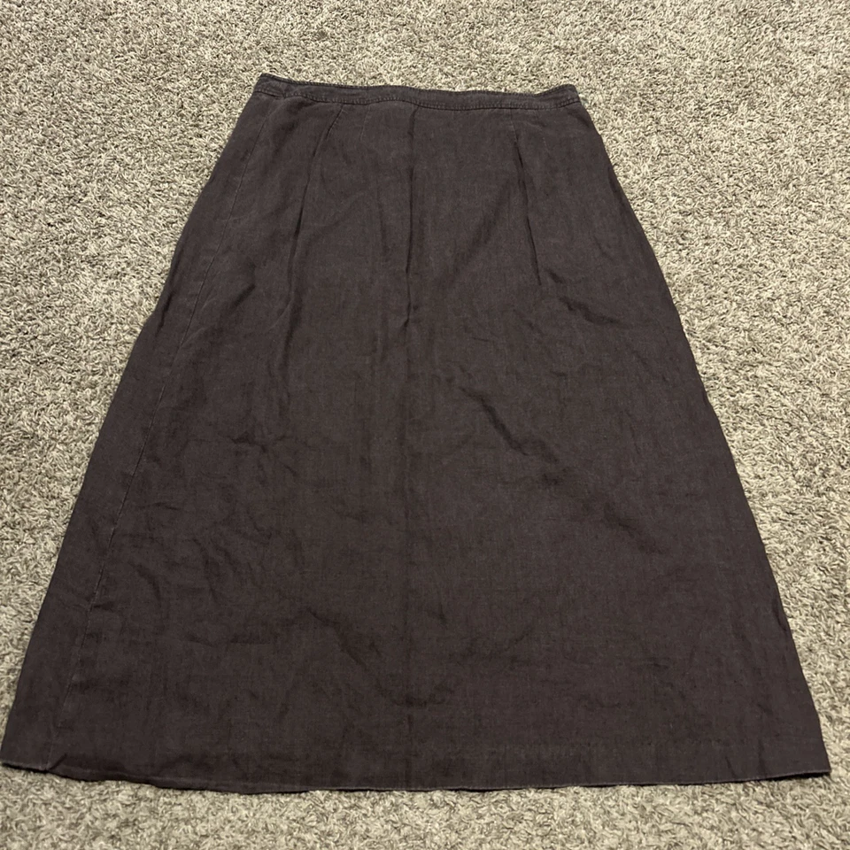 Apostrophe Women's Linen Long Skirt Size 18w Brown Unlined B26 - Image 3 of 3