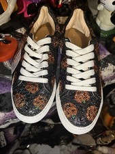 Betsey Johnson Rhinestone Jack O Lantern Size 6 Sneakers Halloween