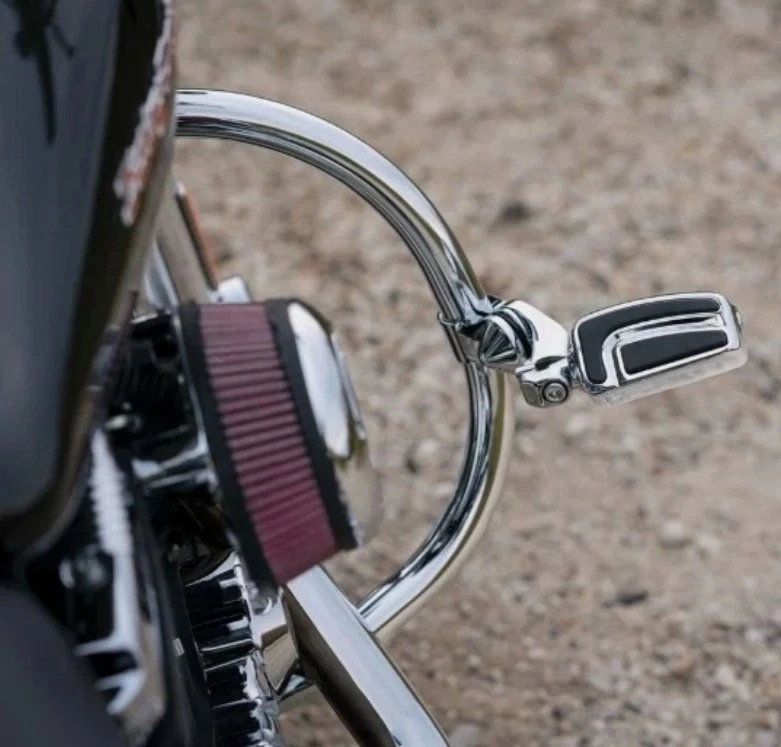 OEM Harley 50830-07A Cromo 1.25" Protector de motor Barra de choque Softail Touring Foto 2 de 4