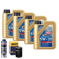 Motoröl 5W30 LIQUI MOLY Longlife Iii 4L+HENGST Ölfilter +Spülung
