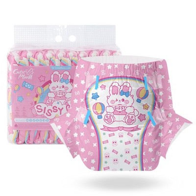 Adult Diapers 10 Pieces,Sissy Baby Disposable Incontinence Briefs with Tabs f...