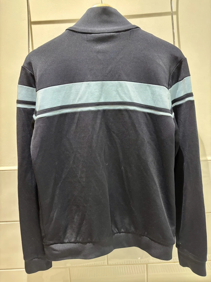 Sergio Tacchini Masters Track Top Navy/Sky Blue Size Medium - Image 4 of 4