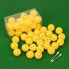 26 Pack Practice Golf Balls, 41Mm Hollow Airflow Plastic Golf Balls with Golf Te