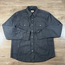 Flint and Tinder Heavy Western Snap Shirt Jacket Black Men’s XL Huckberry