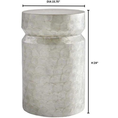 Cyan Design 11595 Triton 24 X 15.75 inch Taupe Side Table - Picture 5 of 5