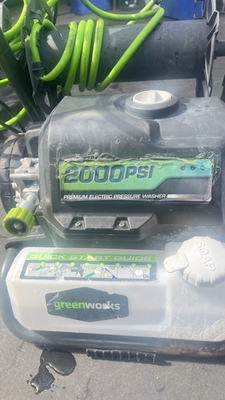#ad #ad Greenworks Electric Pressure Washer 2000PSI 1.2 GPM 120V Black Green 5106202 $40.00