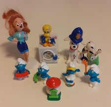 Lotto 9 Pupazzetti Kinder Sorpresa – Dalmata, Puffi, Titti – Collezione - Mint ✨