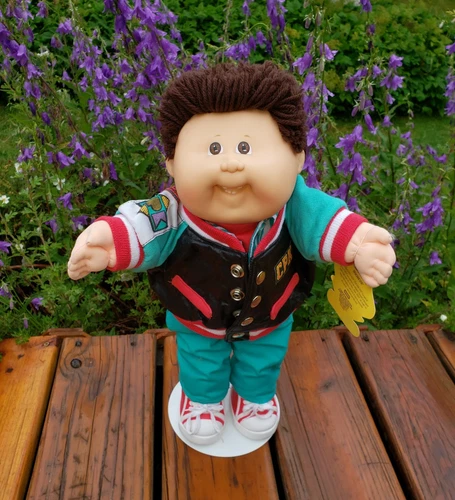 Vintage Cabbage Patch Kids Headmold #19 Designer Line Boy - Outfit