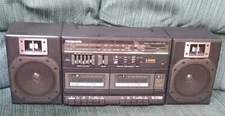 Panasonic RX-CT800 Portable Boombox AM/FM Dual Cassette (Tested)