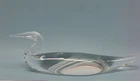 Steuben Signed Glass 9" Shore Bird Loon Designed by James Houston.