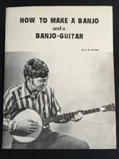 HOW TO MAKE A BANJO and a BANJO-GUITAR by G. W. Stamm Book & Supplement VG Quik!