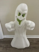 Vintage General Foam Plastics 36” Halloween Green Eye Ghost Blow Mold AS-IS