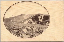 c1900s Colorado "MOFFAT LINE" Railroad Postcard "JAMES PEAK From Rollins Pass"