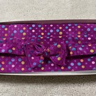 Carrot & Gibbs Cummerbund Bow Tie Set Mens One Size Purple Silk Polka Dot USA