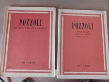 pozzoli solfeggi parlati e cantati appendice al 1 corso - al 3 corso ricordi