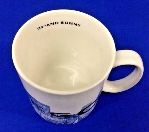 Taza de café Starbucks San Diego Skyline serie 1 California 74 grados soleado '02 - Imagen 6 de 12