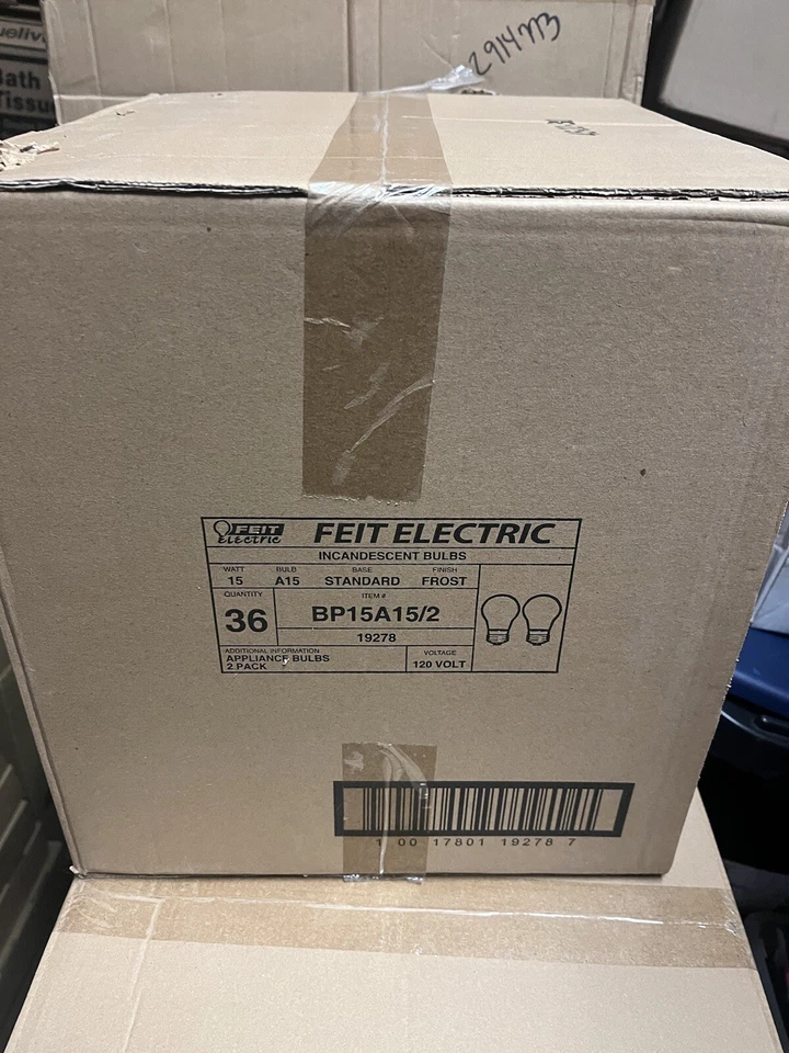 Feit Electric BP15A15 Fan Bulb & Appliance - Frosted Case Of 6 Packs Of 2 Bulbs - Image 3 of 3