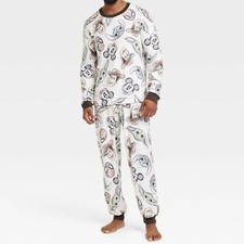 Disney 100 Character Pajamas Family Matching 2 pc Set Men s Sz L NWT PJs Knit