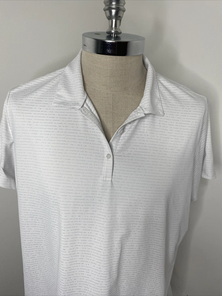 Lady Hagen Golf Shirt Womens XXL White Blue Collar Short Sleeve Active Polo 2XL - Image 2 of 4