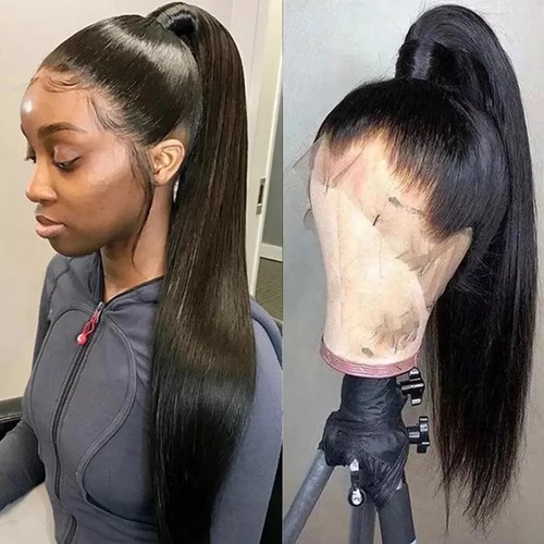 Peluca de cabello humano frontal de encaje 250 Densidad 360 Full HD Pelucas 13X6 Pelucas Mujeres Peluca sin pegamento - Imagen 7 de 18