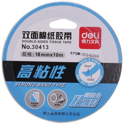 Deli Double Side Taps Mounting Tape Multipurpose 10m Scrapbooking Craft 2 Rolls - Picture 8 of 11