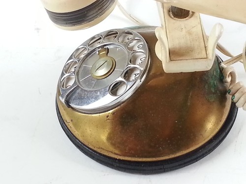 Vintage Automatic Electric Company Monophone Telephone Lamp Light - Picture 3 of 16