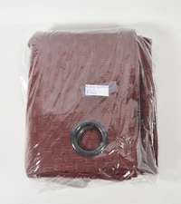 Bianca 84 Inch Grommet Top Window Curtain Panel in Spice 84" X 52"