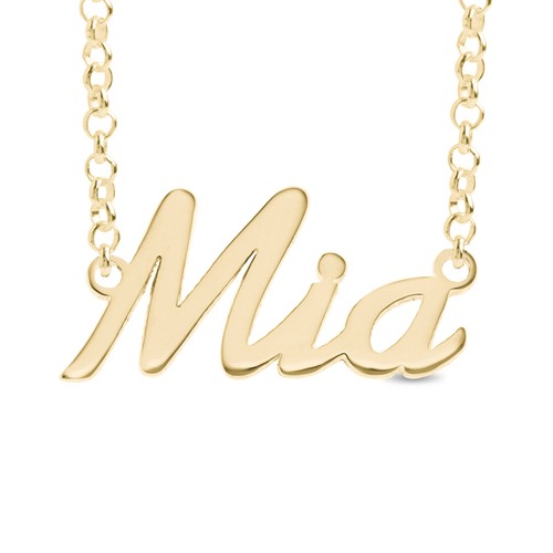Mia Nameplate Necklace Gold / Rose Gold 