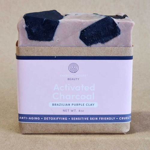 Brazilian Purple Clay and Chunky Charcoal Soap with Lavender - Picture 3 of 5