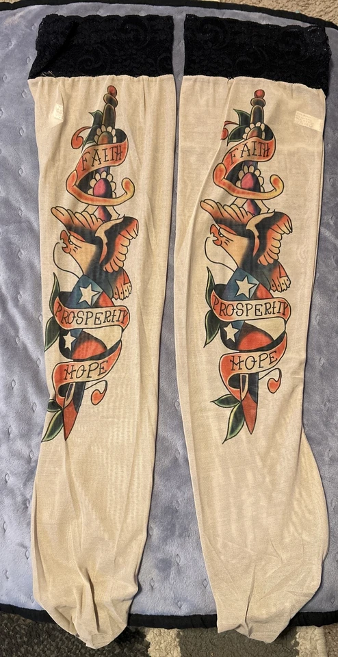 Marca Oker ~ Medias para tatuajes ~ Adulto ~ (Novedad SEXY Medias para tatuajes) Talla única Foto 2 de 3