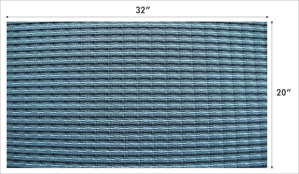 36''x60'' Black&Silver Grill Cloth For Fender 2x12 Twin Reverb Amplifier Cabinet - Image 2 of 3