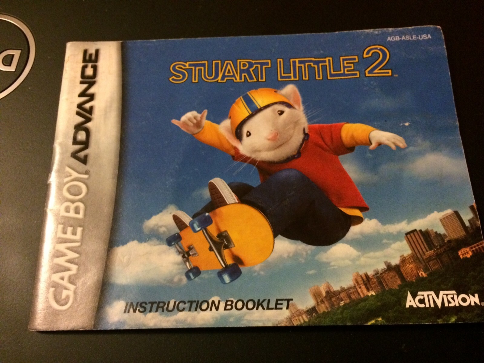 Stuart Little 2 Manual Nintendo Gameboy Advance GBA Game Boy