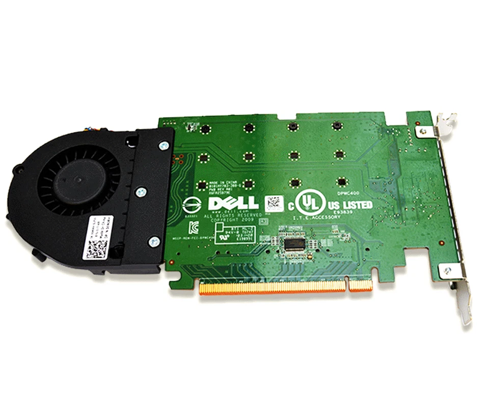 6N9RH Dell Ultra 4x M.2 NVMe SSDs to x16 PCIe Adapter Card 80G5N TX9JH DPWC400 - Image 2 of 4