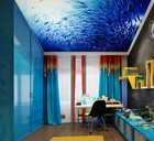3D Ocean Fish NA8279 Ceiling WallPaper Murals Wall Print Decal Deco AJ WALL Fay