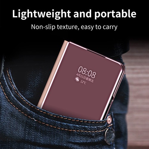 Funda Magnética S-View Espejo Chapado Soporte Para Samsung Galaxy Z Plegable 5/4/3/2 - Imagen 39 de 53