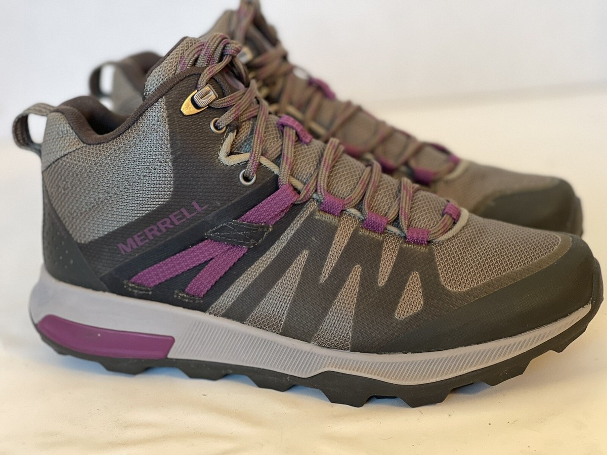 Merrell Zion FST Waterproof Mid Hiking Boots Green/Purple  display picture 2